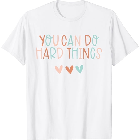 Test Day Teacher You Can Do Hard Things Women Kids T-Shirt100% cotton