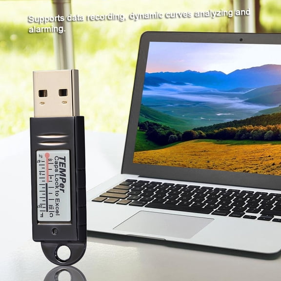 Test Instrument,Thermometer Temperature Data Usb Data Pc Laptop Pc Laptop Silver Temperature Data Pc U-sb Eryue Dsfen Silver