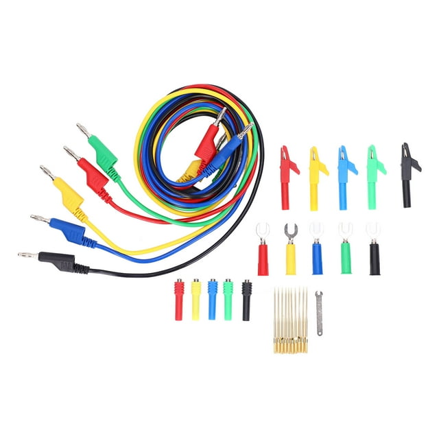 Test Lead Kit PVC Brass Testing Cable Set Electrical Conductivity for