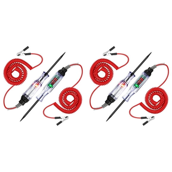 Test Light 4PCS, 6V-24V DC Car Circuit Tester Light and Digital LCD Car Electric Tester Auto Voltage Continuity Test