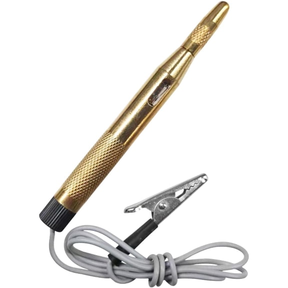 Test Light Automotive, 6V 12V 24V Circuit Tester Pen, Bidirectional Light Tester with Lamp Long Probe Extended Wire, Electrical Tester for SUV ()