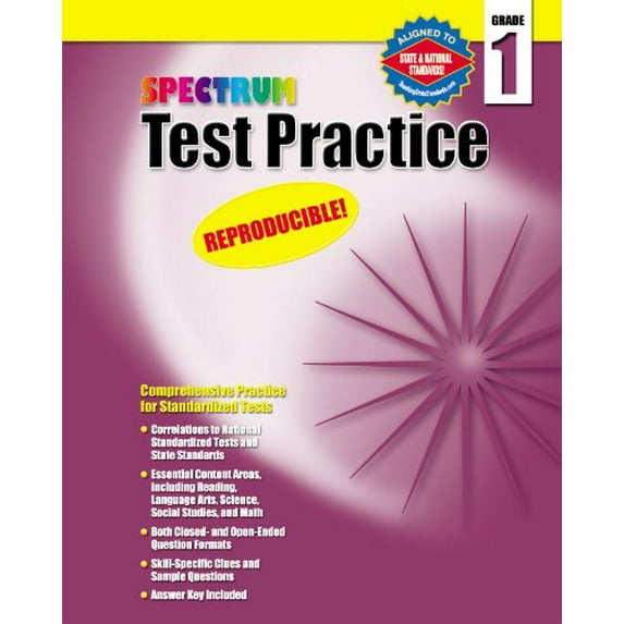 Pre-Owned Test Practice, Grade 1 (Spectrum) Paperback