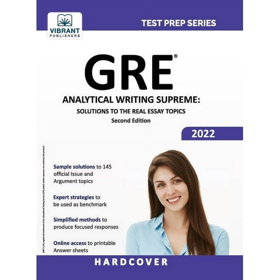 Test Prep GRE Analytical Writing Supreme: Solutions to the Real Essay Topics, (Hardcover)
