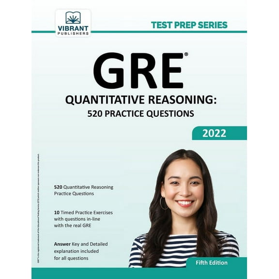 Test Prep GRE Quantitative Reasoning: 520 Practice Questions, (Paperback)