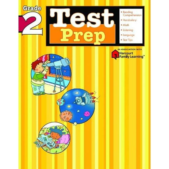 Pre-Owned Test Prep: Grade 2 (Flash Kids Harcourt Family Learning) (Paperback) 1411403983 9781411403987
