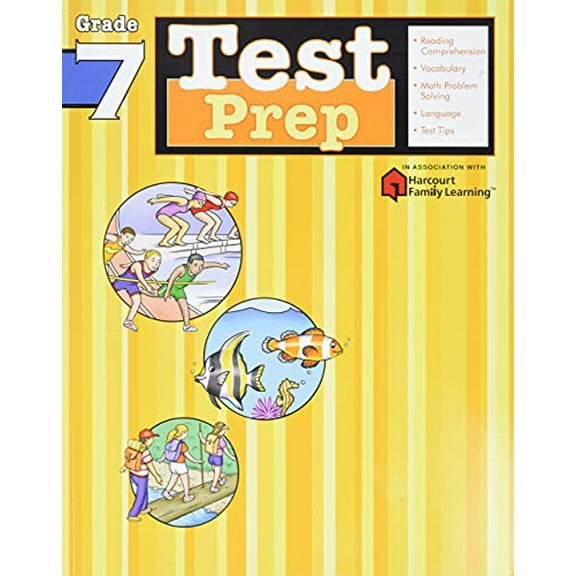 Pre-Owned Flash Kids Harcourt Family Learning Test Prep: Grade 7 (Flash Kids Harcourt Family Learning), (Paperback)