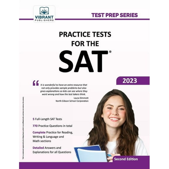 Test Prep Practice Tests For The SAT, (Paperback)