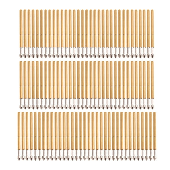 100 Pcs P75-E2 Spring Test Probe Pogo Pin Test Tools Dia 1.3mm Length 16mm Round for Head Pin for Printed Circuit Board