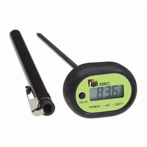 5" Stem Digital Pocket Thermometer, -58 Degrees to 300 Degrees F 306C