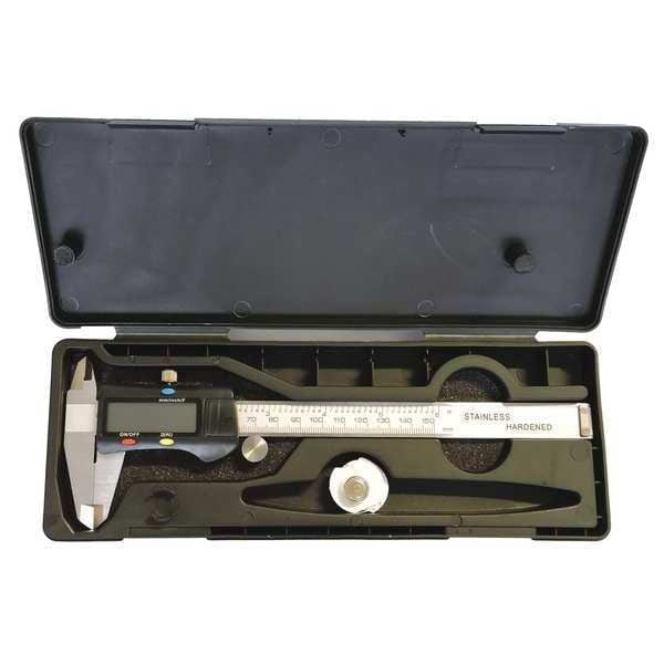 Test Products Intl Caliper Fractional Elec Digital,0-6" 3C350