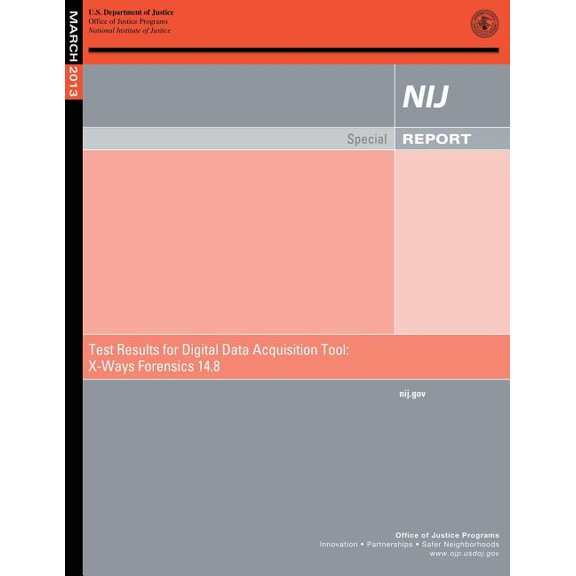 Test Results for Digital Data Acquisition Tool : X-Ways Forensics 14.8