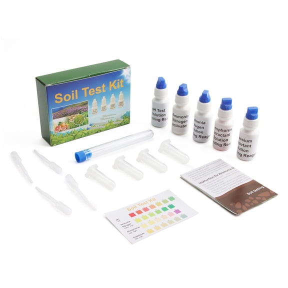 Test Solution Kit Plastic Test Liquid Solution PH Nitrogen Phosphorus Potassium Measuring Test Kit for Home Farm Agriculture Gardening.50ml