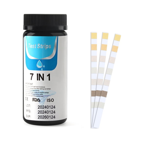 Test Strip,Tester Kit Total Test Tester Kit 7-in-1 Test Kit Total 50ct And Pool Test Pool Test Tester Spa And Pool Laoshe Iuppa