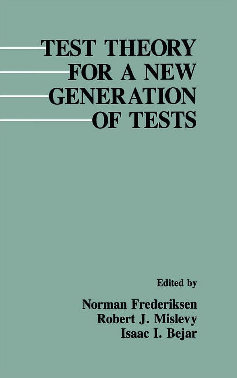 Test Theory for a New Generation of Tests, (Hardcover)