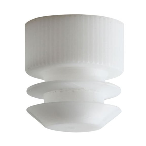 Test Tube Cap, Flange Type, 13mm, White, Karter Scientific 207X2 (Pack 1000)