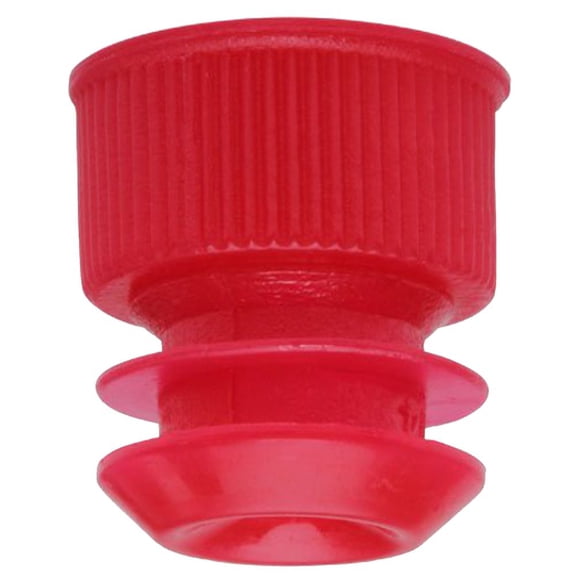 Test Tube Cap, Flange Type, 16mm, Red, Karter Scientific 208F2 (Pack 1000)