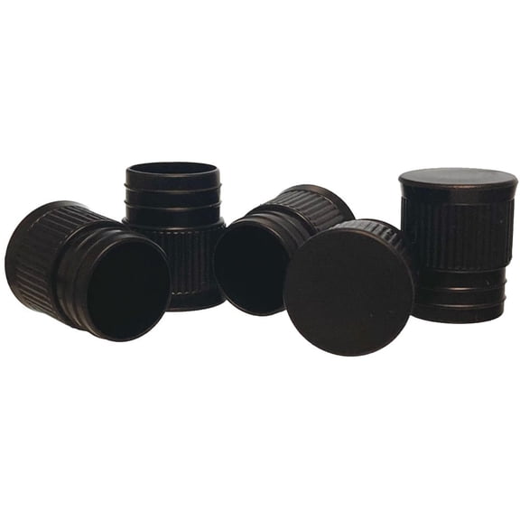 Test Tube Cap, Hollow Bottom Type, 16mm, Black, Karter Scientific 93A29 (Pack 1000)