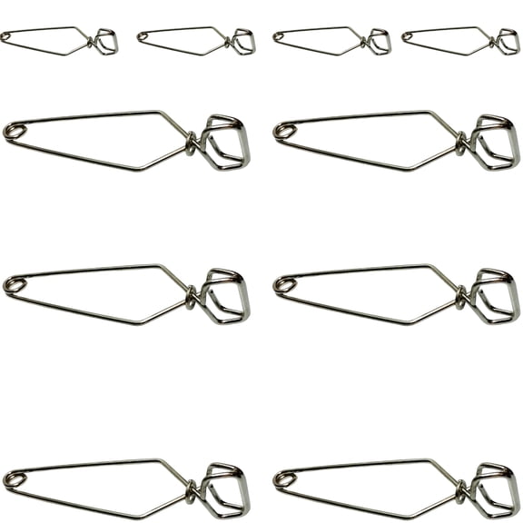 Clamps for holding Test Tubes, 6 in. Nickel-Plated Steel, Standard Grips, Pack of 10