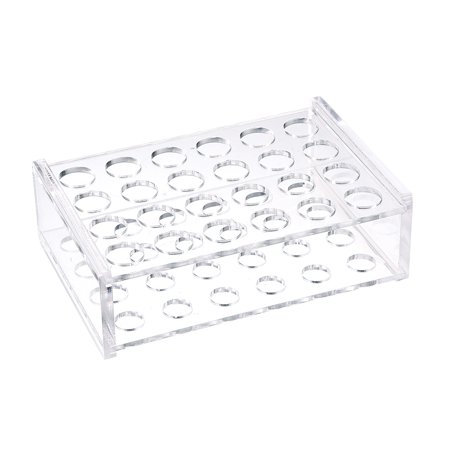 Test Tube Holder Rack Acrylic, 24-Well 14mm Diameter for 1.5ml and 2ml 2Pcs