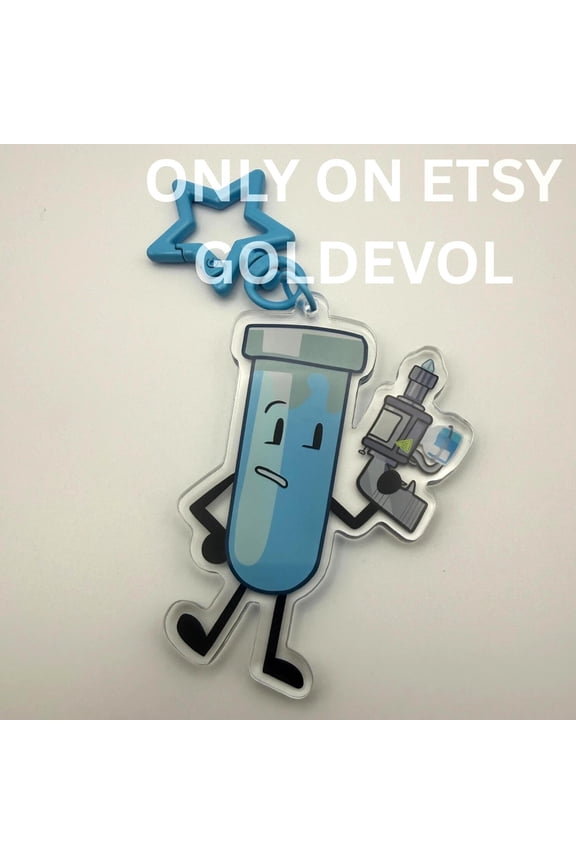 Test Tube Inanimate Insanity IV 2.7in Keychain / Object Show Fanmerch (1 keychain)