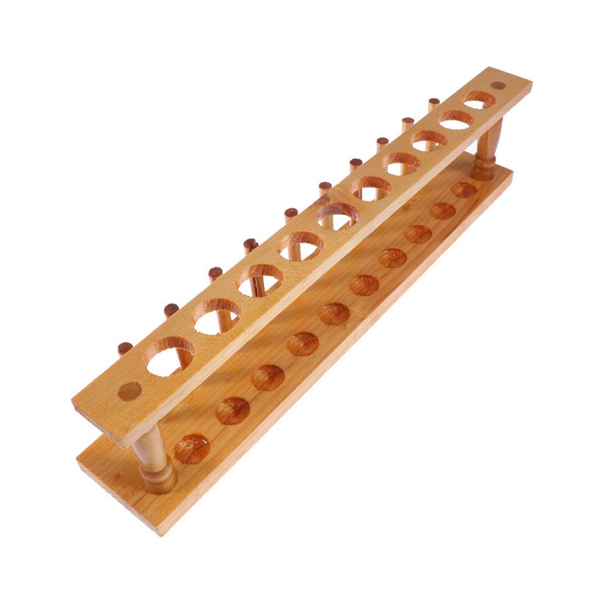 Test Tube Rack Wooden 10 Vents Test Tube Rack Holder Pipe Stand School Laboratory Supplies