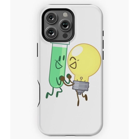 Test Tube x Lightbulb Inanimate Insanity Phone Case for iPhone 16 15 14 13 12 11 Pro Max