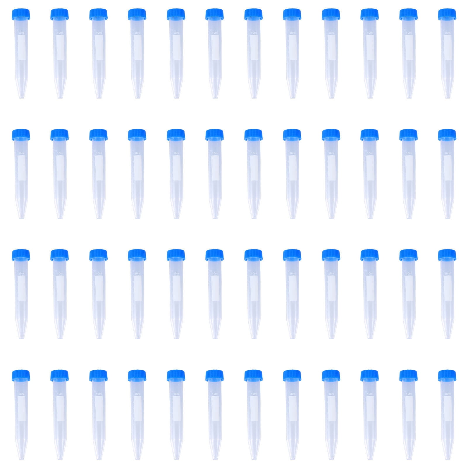 Test Tubes with Lids Container Centrifuge Ultracentrifuge Yuan Plastic to Go Containers 100 Pcs