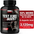 thumbnail interactive-video image 1 of Force Factor Test X180 Boost, Testosterone Booster for Men with Boron, Fenugreek & Tribulus Terrestris for Muscle, Libido & Men’s Health, 120 Tablets, 1 of 13
