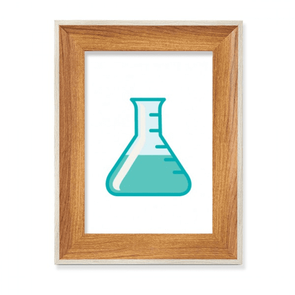 Test-tube Liquid Science Experiment Desktop Wooden Photo Frame Display Picture Art Painting Multiple Sets
