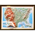 thumbnail image 1 of TestPlay 3084 12 x 9 in. US Raised Relief Map, Framed - Gift Size, 1 of 1