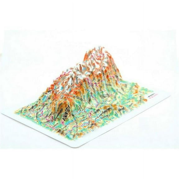 TestPlay 3399 Austria Raised Relief Map, Rubberized Foam Backing - Souvenir Size