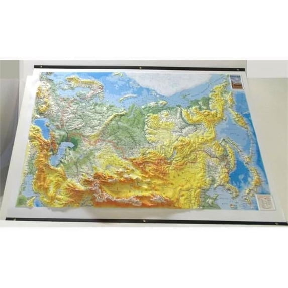 TestPlay Raised Relief Base Map Russia & Surrounding Countries With ...