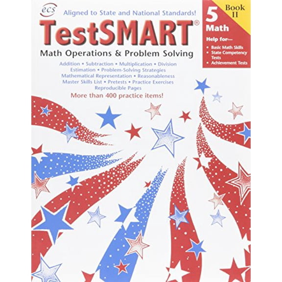 Pre-Owned TestSmart Math Operations and Problem Solving, Grade 5, Book 2 (Paperback) 1570222452 9781570222450