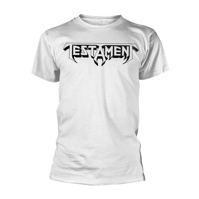 Testament Bay Area Thrash White TShirt NEW OFFICIAL