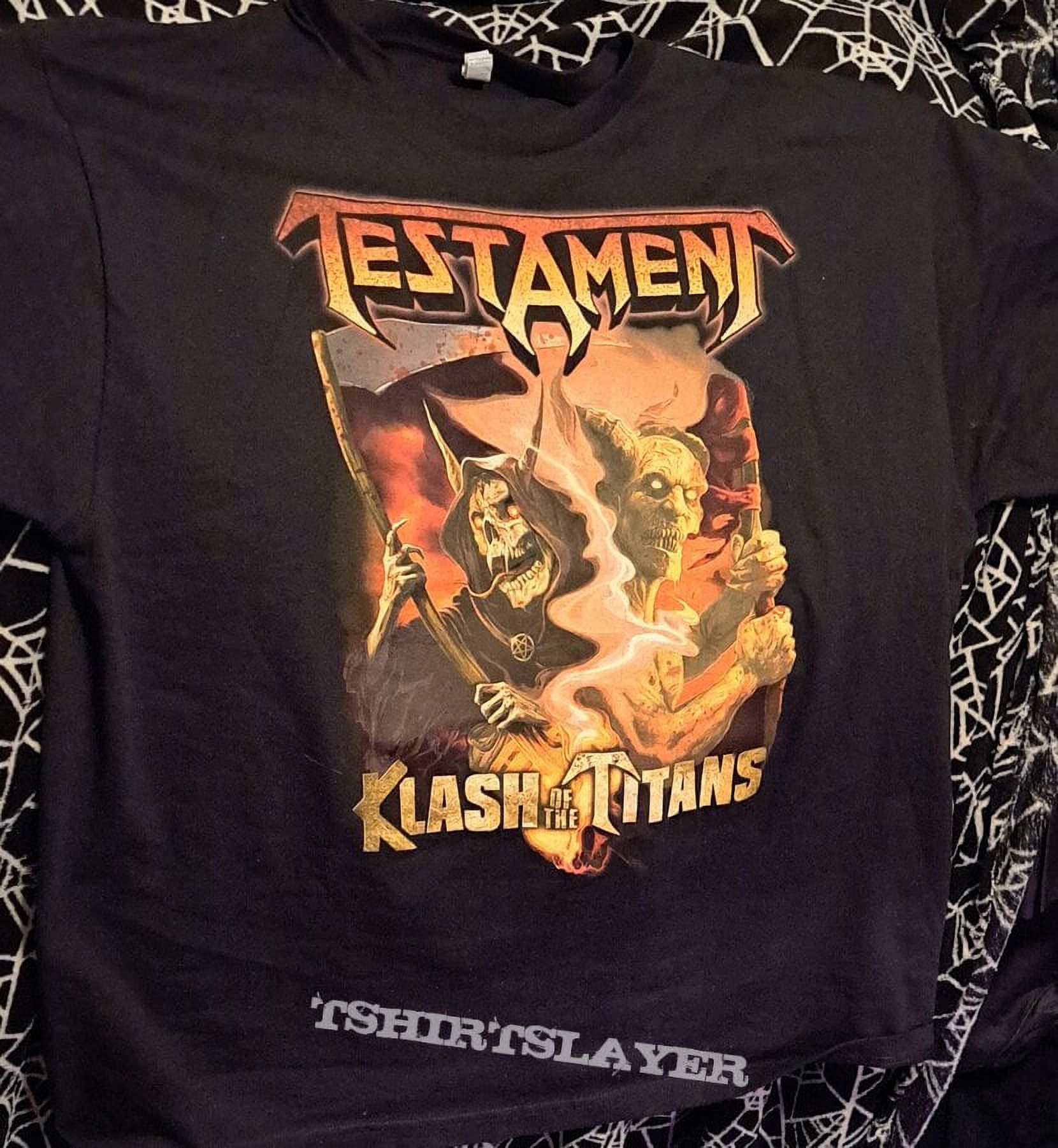 Testament Kreator Clash Of The Titan 2024 Tour TShirts Shirt, Size Xl