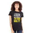 thumbnail image 1 of Tested Positive For Being Salty Joke Womens Slim Fit Graphic Tee Brisco Brands S, 1 of 5