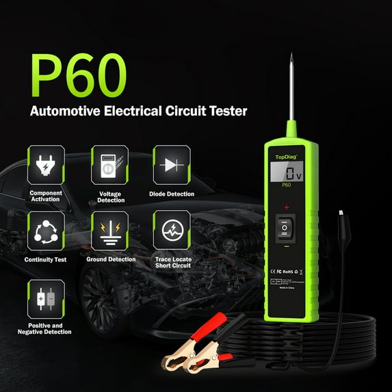 ,Tester 6-30v With Function Lcd 6-30v With Lcd Display Component Car Tester 6-30v Tester Car Tester Circuit Tester Qisuo Tester Eryue P60 Buzhi