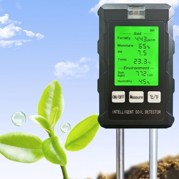 Tester,6in1 Soil Cousopo Flower Tester Cousopo Soil Ph Versatile Tool Potted Ph Temperature Air Tester Soli Versatile Air Moisture Tester Soil Tester Potted Plant Soil Flower Versatile