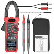 Tester,Amp Volt Ohm Diode Resistance Continuity Temperature Duty Ratio Clamp With Amp Tester Clamp With Ohm Diode Resistance Clamp Meter Qisuo Yorten Tempeure Duty Io Leeofty Black and Red