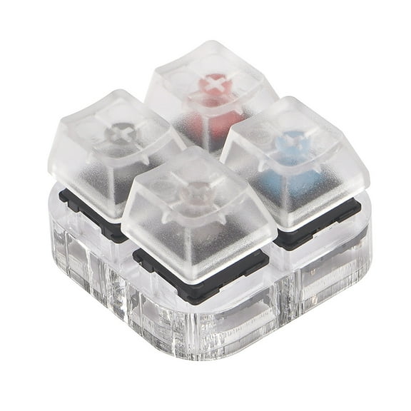 Tester Cherry MX Kailh Switches Black Red Brown Blue 4 for Key Translucent Keycaps Mechanical Keyboard Tester