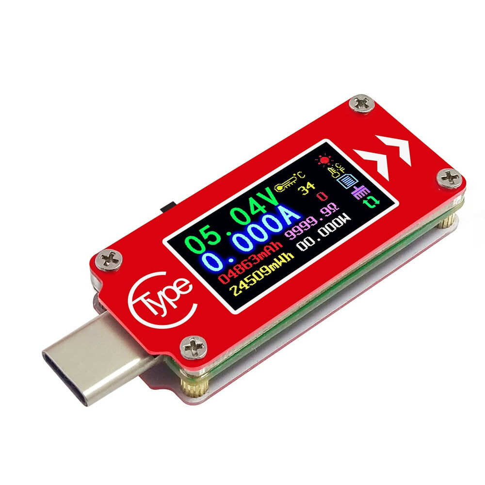 Tester,Color Lcd Voltmeter Ammeter Meter Ammeter Meter Battery Bank Usb ...