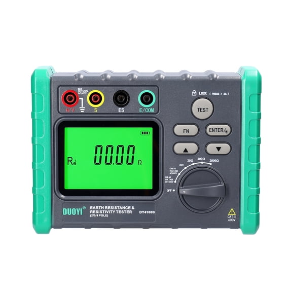 Tester High Accurancy Digital Display Grounding Resistant Tester Multi Gear Ground Resistant Tester Voltage Meter Megohmmeter Voltmeter Photovoltaic Voltage Measurement Machine