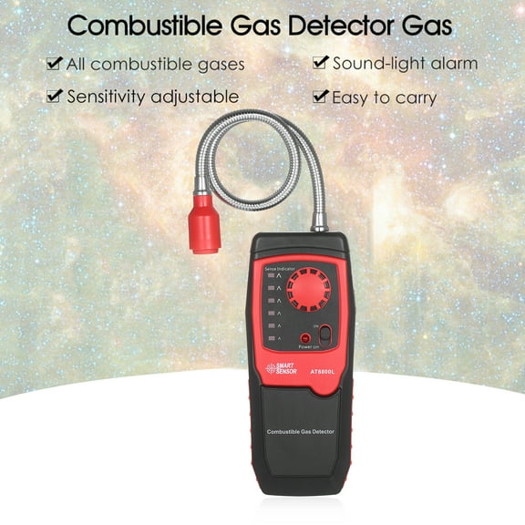 Tester,Leak Tester With Sound Sensitive Adjustable Combustible Tester Meter And Natural Propane Methane Natural Leak Portable Combustible Sniffer Alarm Portable And