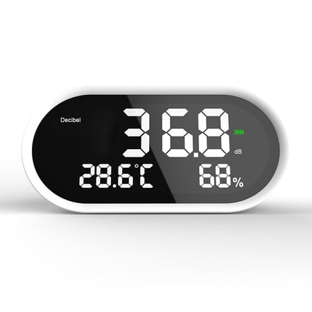 Tester,Noise 3in1 Tester Display Decibel Temperature Noise Tester Tester Test Meter Decibel Sound Test Sound Decibel Sound 3in1 Temperature Sound Decibel 3in1