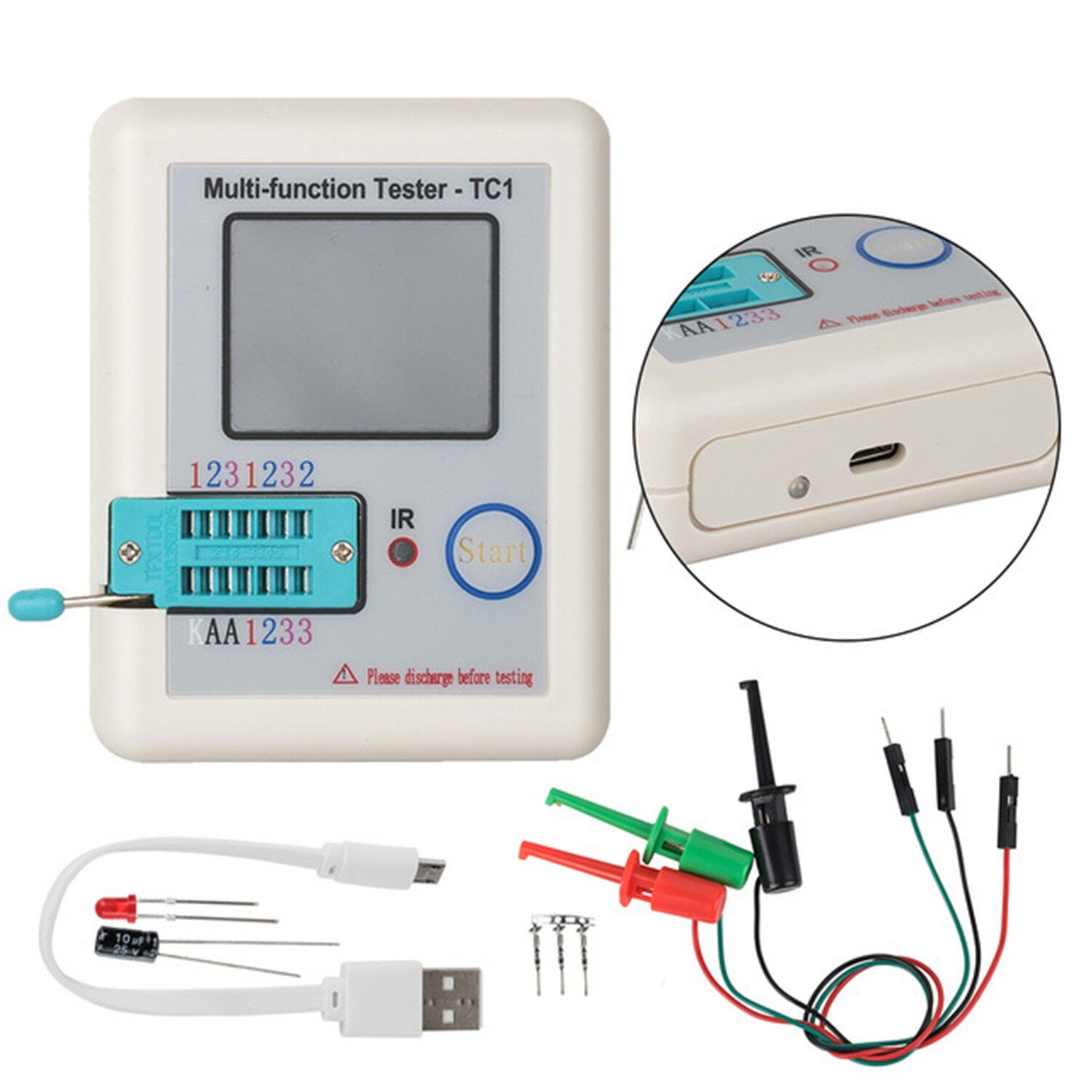 TesterTC1 multifunctional instrument，Multifunction Transistor Tester