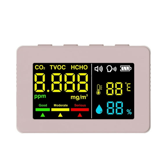 Tester,Tester Precise Air Meter With Voice Alarm Function Temperature Test Meter Quality Tvoc With Voice Co2 Tester Tvoc Co2