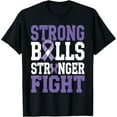 thumbnail image 1 of Testicular Cancer Awareness Cancer Ribbon Chemotherapy T-Shirt, 1 of 6