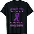 thumbnail image 1 of Testicular Cancer Awareness Ribbon I'd Give You My Right T-Shirt, 1 of 4