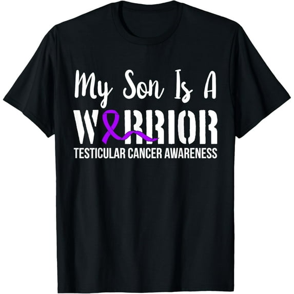 Testicular Cancer Shirt Gifts Awareness Ribbon Survivor T-Shirt