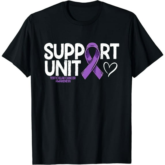 Testicular Cancer Support Unit Testicular Cancer Awareness T-Shirt